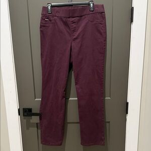 Nine West Straight-Leg pull-on Jeans in Plum